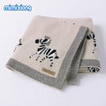 ins hot sale baby blanket cartoon jacquard blanket for baby baby quilt