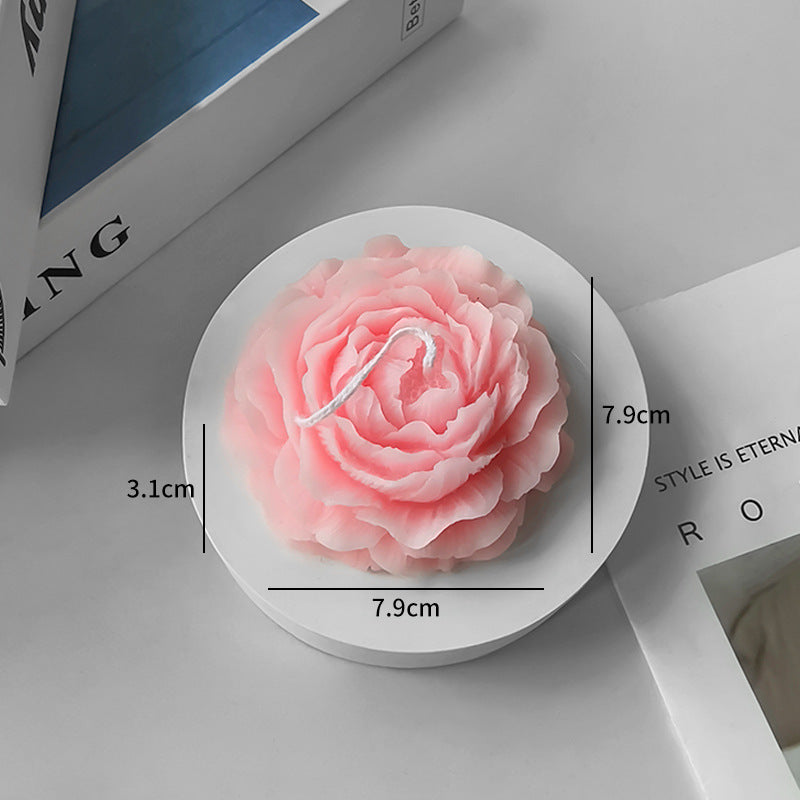 Peony Flower Scented Candle Mother's Day Gift Atmosphere Ornaments Souvenir Flower Scented Candle Wholesale