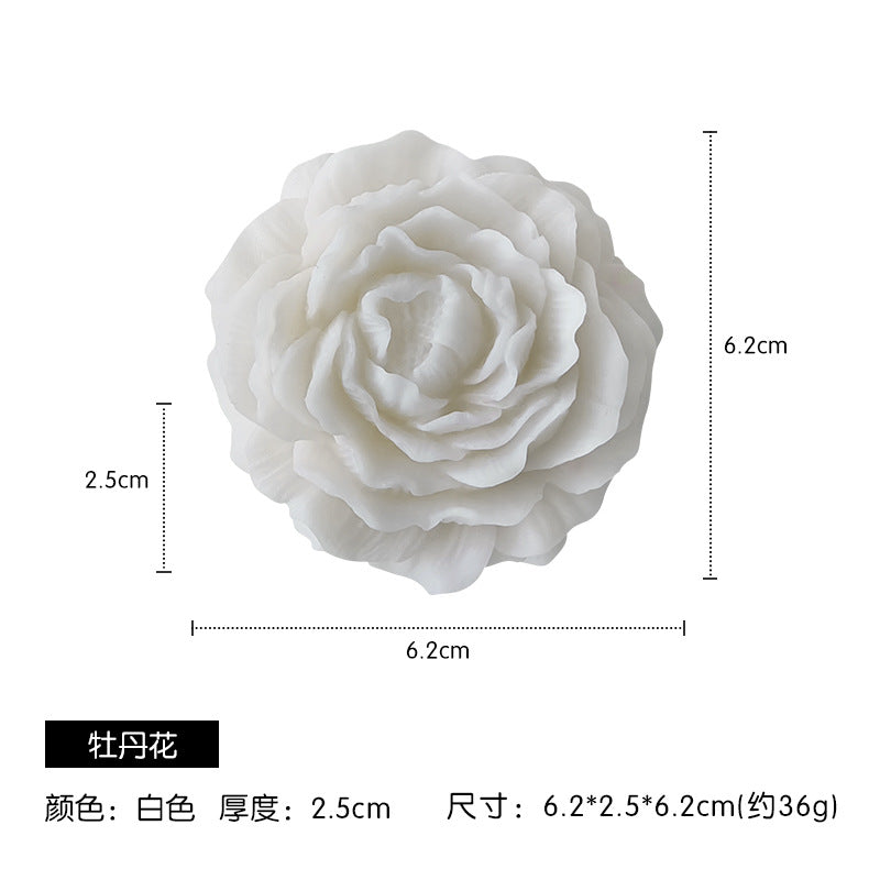 Peony Flower Scented Candle Mother's Day Gift Atmosphere Ornaments Souvenir Flower Scented Candle Wholesale