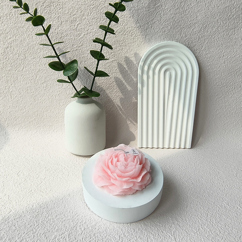 Peony Flower Scented Candle Mother's Day Gift Atmosphere Ornaments Souvenir Flower Scented Candle Wholesale