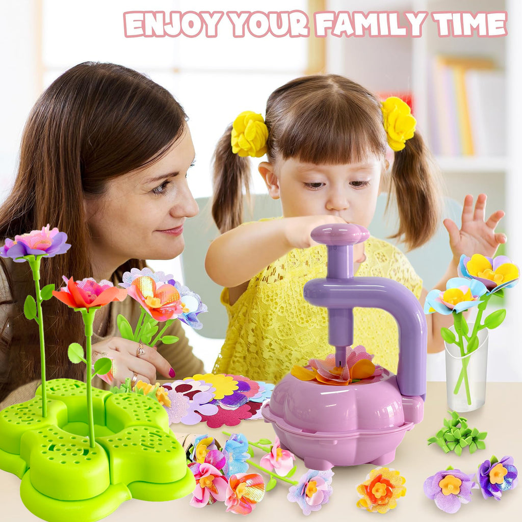 Cross-border embossing machine children's creative DIY handicraft flower kit toy handmade simulation bouquet making flower arrangement