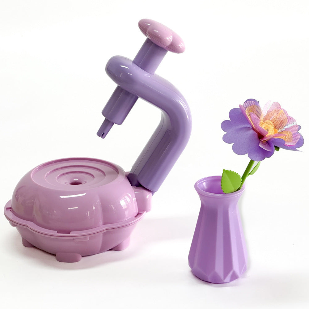 Cross-border embossing machine children's creative DIY handicraft flower kit toy handmade simulation bouquet making flower arrangement