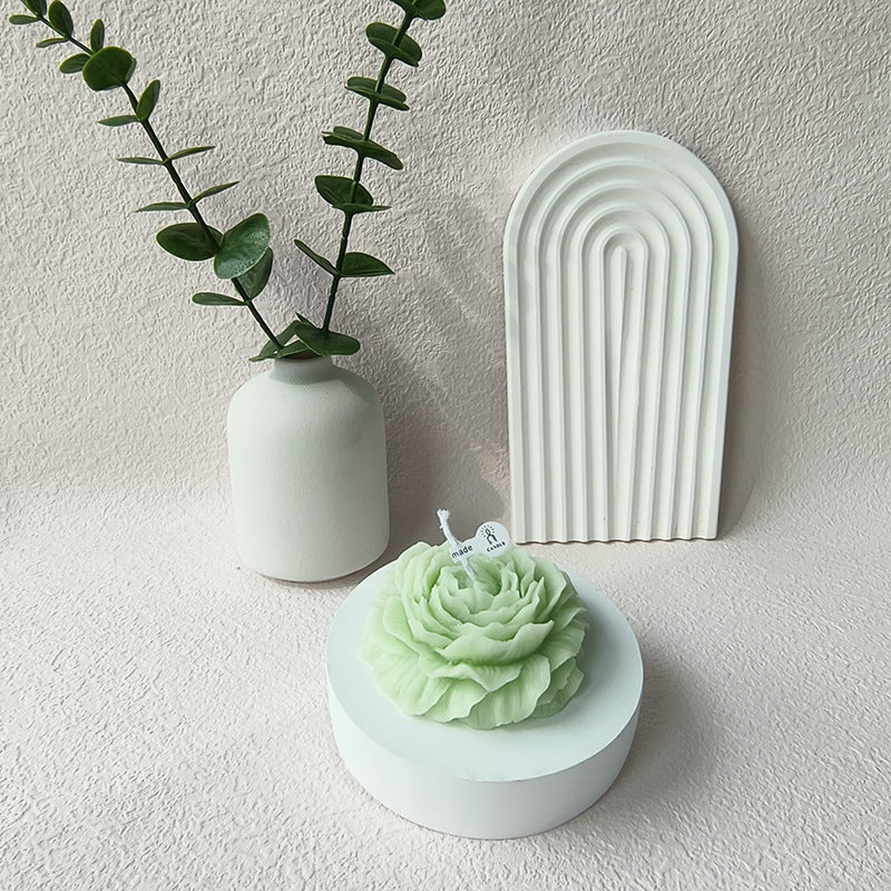 Peony Flower Scented Candle Mother's Day Gift Atmosphere Ornaments Souvenir Flower Scented Candle Wholesale
