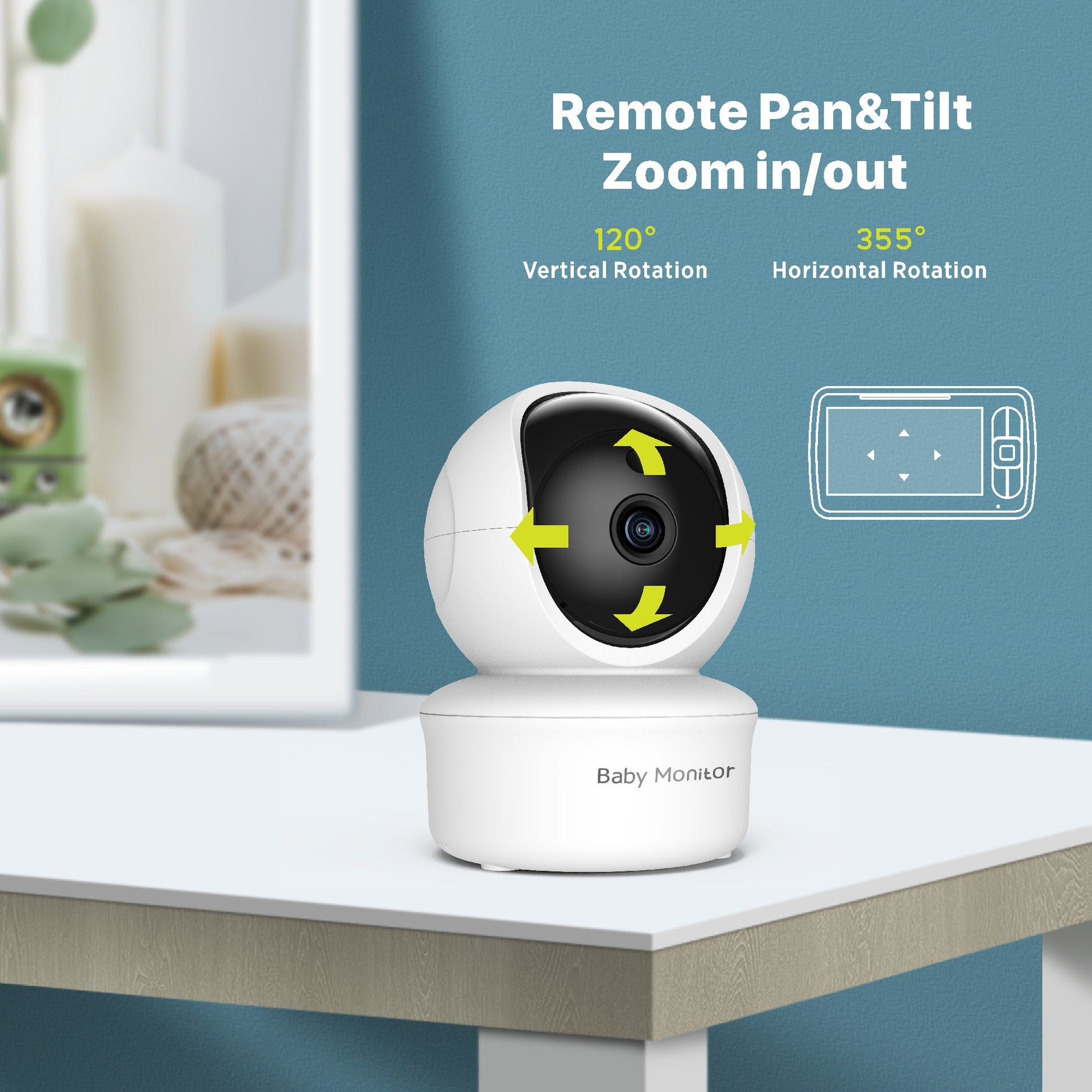 [Factory direct sale] SM6505-inch high-definition baby care device baby monitor monitor baby camera