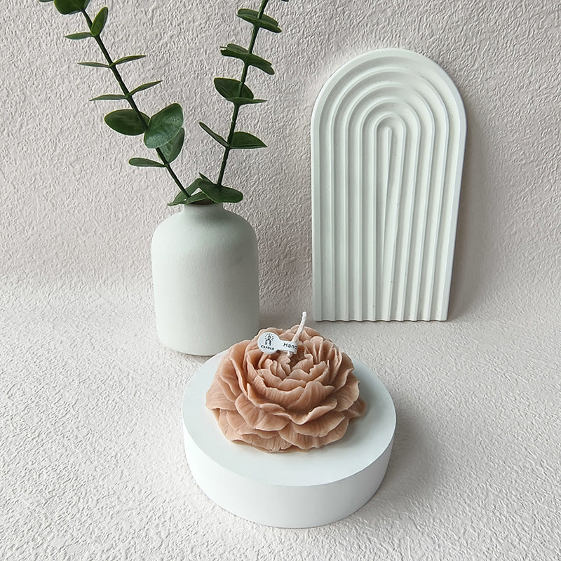 Peony Flower Scented Candle Mother's Day Gift Atmosphere Ornaments Souvenir Flower Scented Candle Wholesale